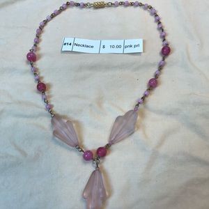 Pink jewelry necklace